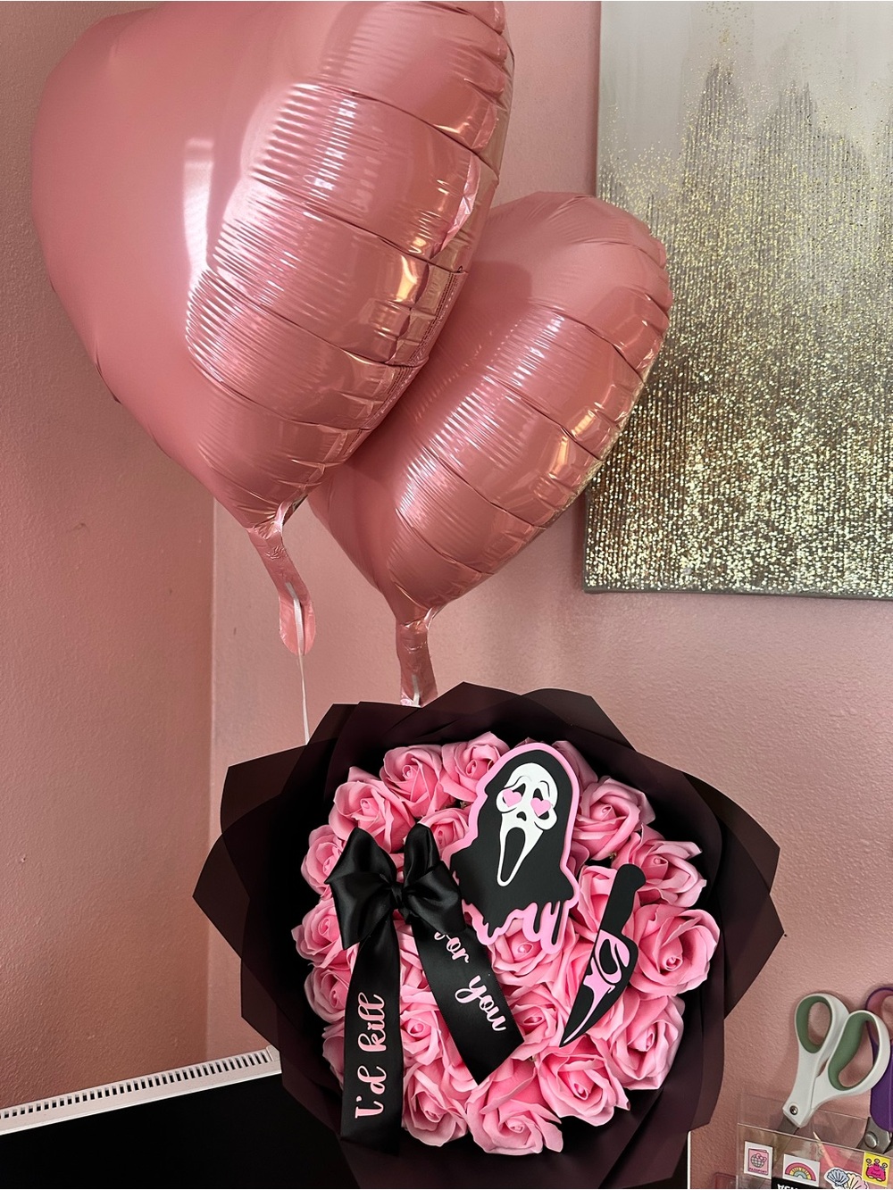 Pink Foam Rose Bouquet